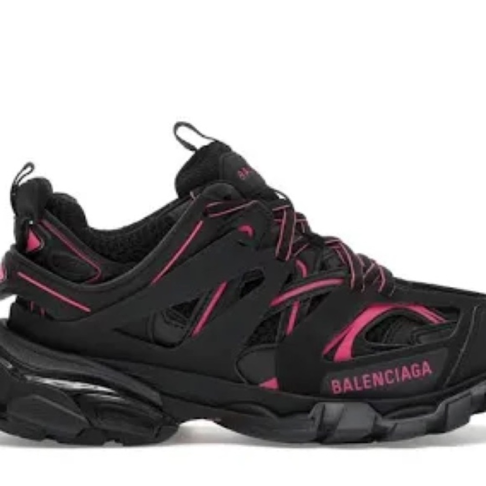 Pink and black balenciaga track